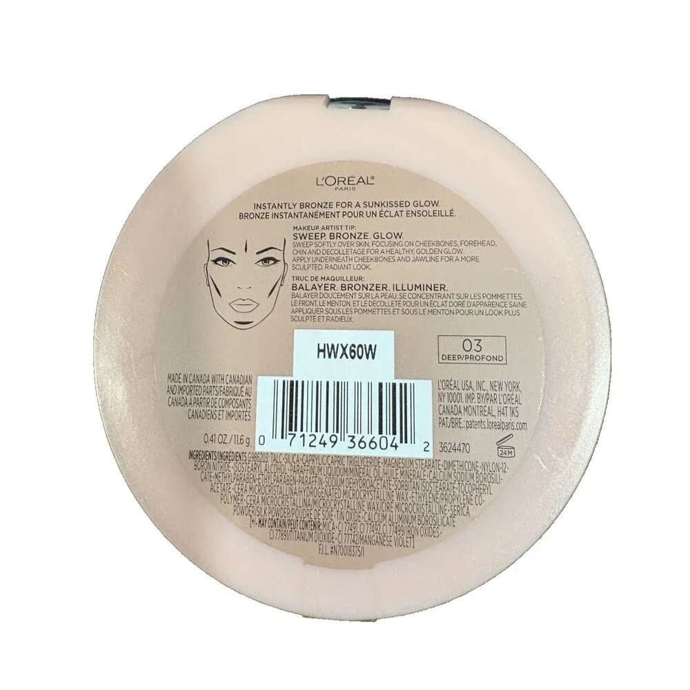 Loreal Paris True Match LUMI Bronze It Sunkissed Glow Bronzer # 03 Deep